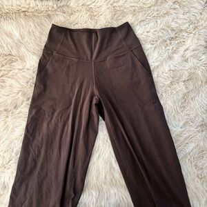 lululemon athletica Chocolate Wide Leg Flared Leggings Size 8